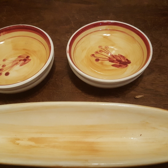 RARE VINTAGE 5 Piece Set Kitchen Wear The Main Ingredients Porcelain - Picture 4 of 4